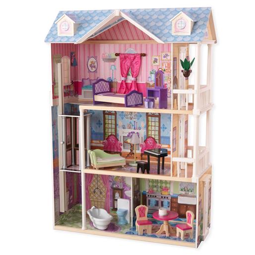 Кукольный домик Мечта, с мебелью 14 элементов, интерактивный