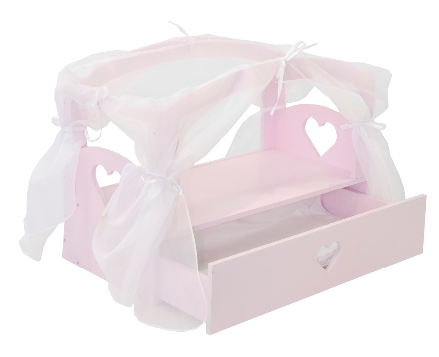 Кроватка с бельевым ящиком, цвет Мия Серия "Любимая кукла"