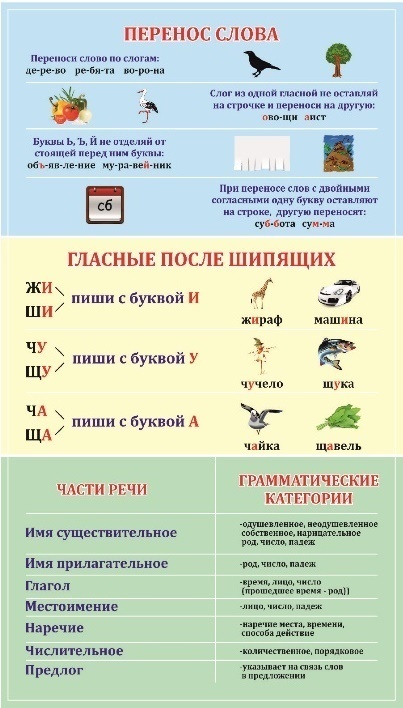 Стенд по русскому языку